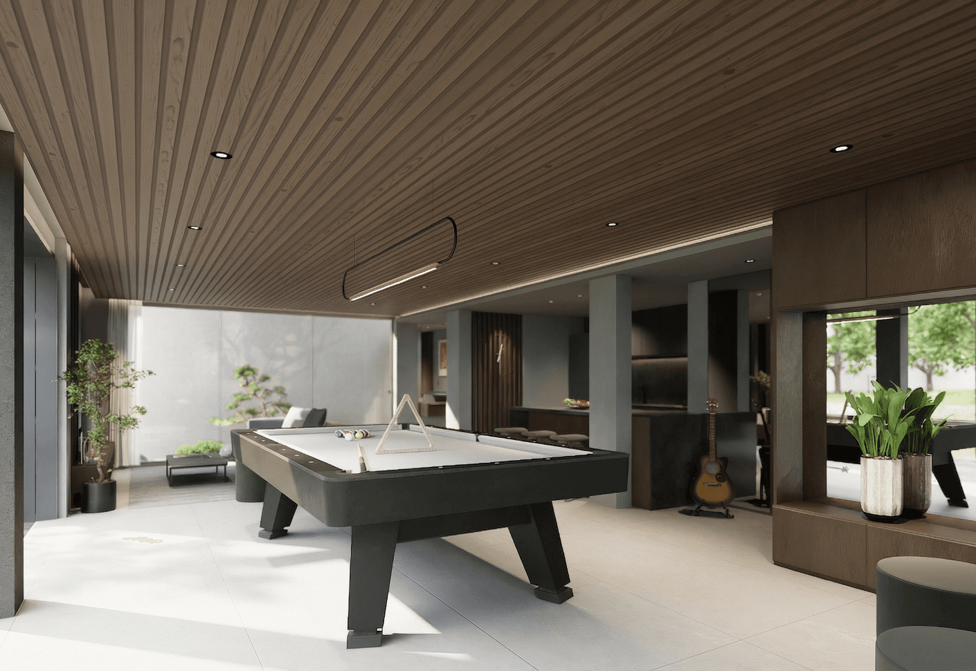 Iyashi Cabin: Open recreation room