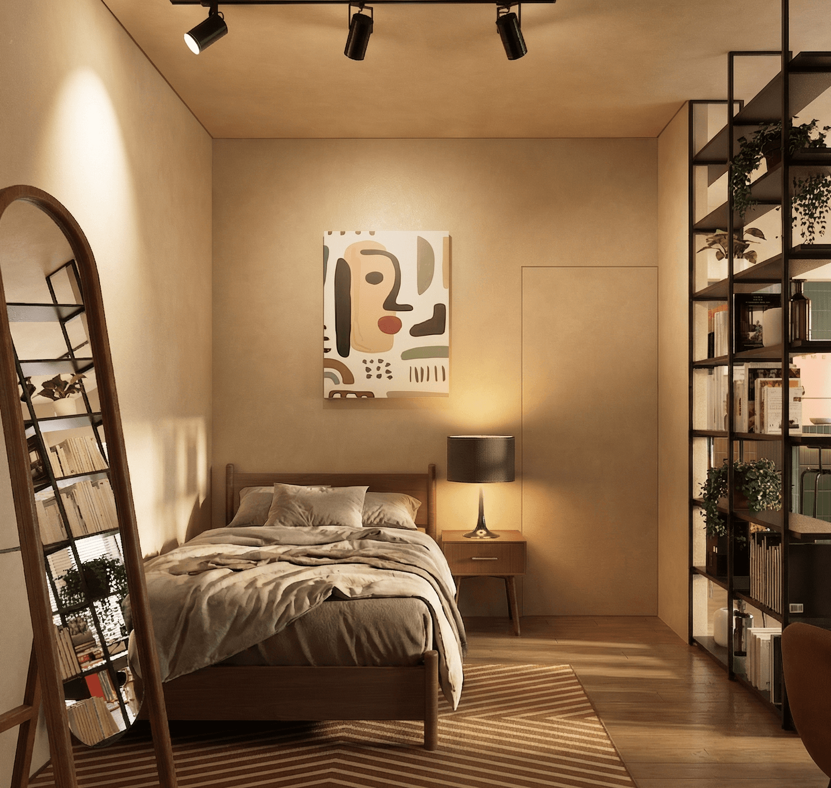 Retro Bedroom: Bedroom with vintage furnishings