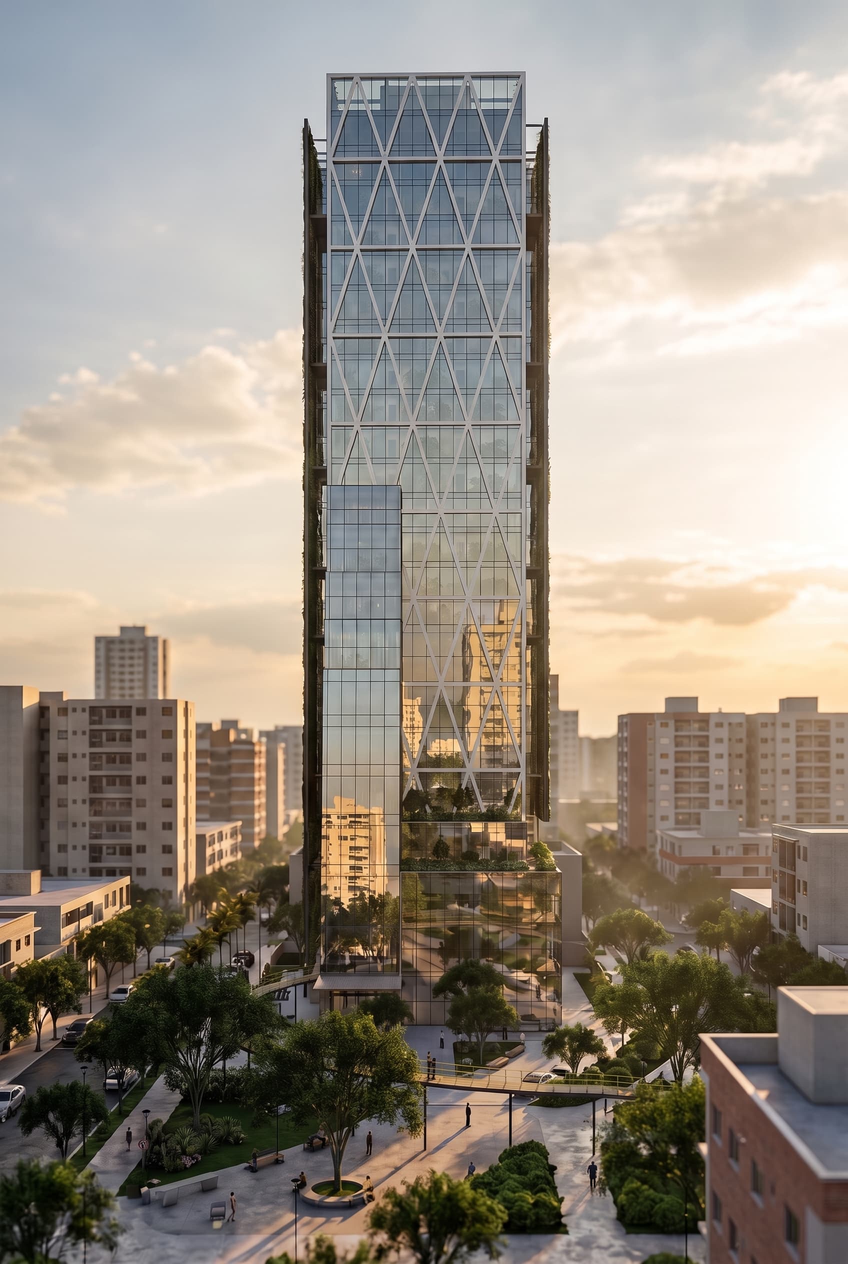 RPHV: Tower elevation within the city