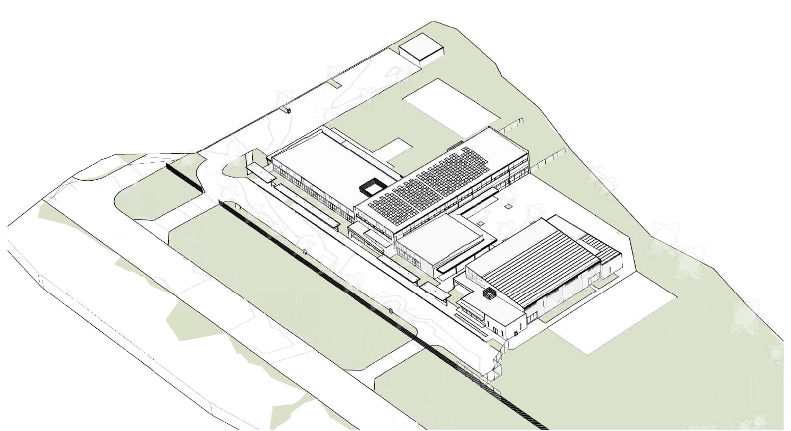 Bird’s-eye view — Revit model