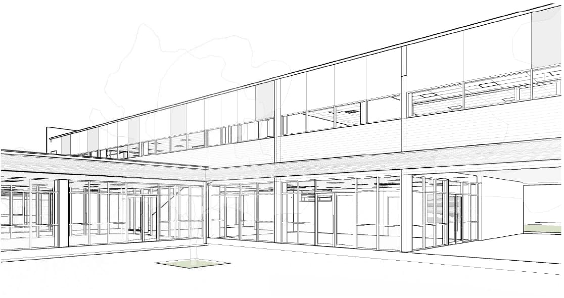 Courtyard — Revit model