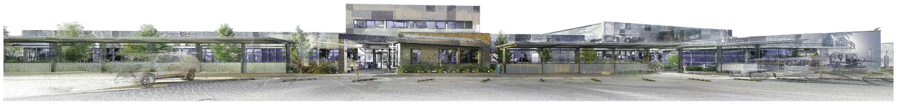 Overall frontage — Point cloud